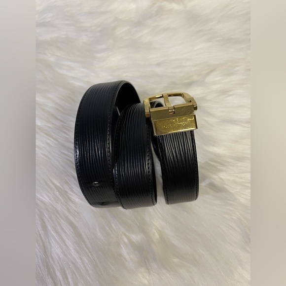 LOUIS VUITTON epi leather belt in black - Picture 2 of 11
